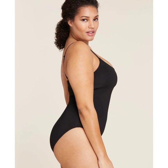NWT Andie The Full Coverage Amalfi Swimsuit AdjustableStraps RemovablePads S Blk - Picture 5 of 12